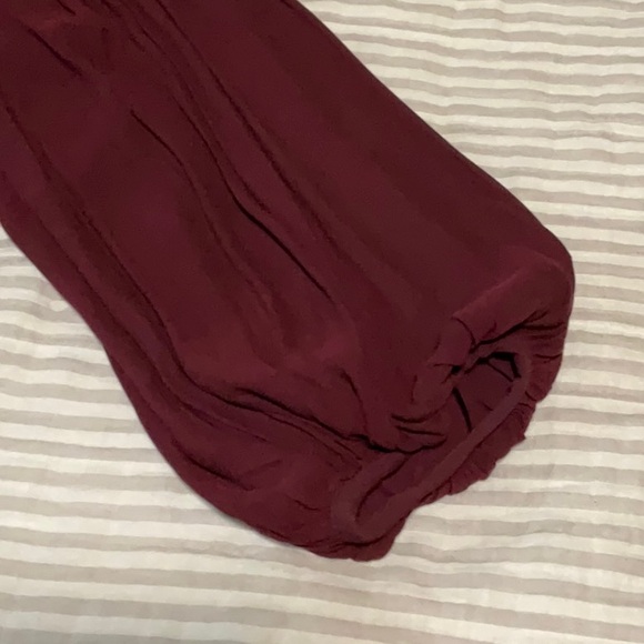 Loft Burgundy Tunic Dress L - Picture 3 of 9